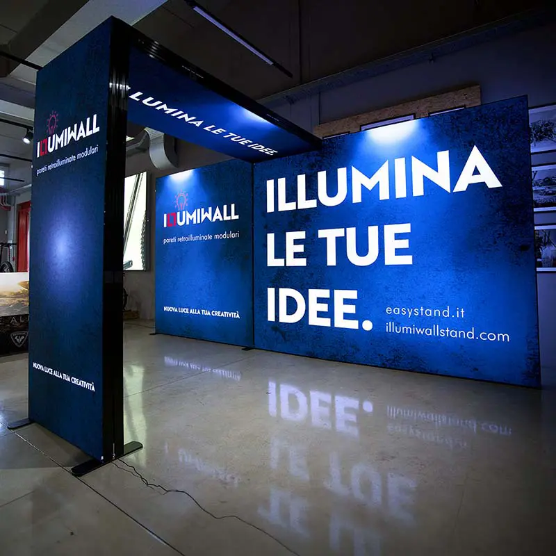 Stand fieristici modulari retroilluminati ILLUMIWALL - illumiwallstand.com